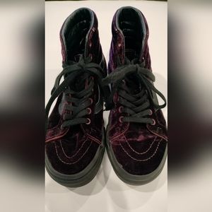 Women's Velvet Hi-Top Vans